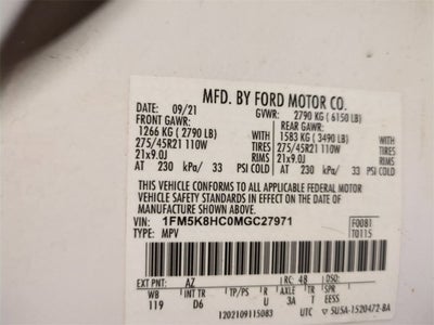 2021 Ford Explorer Platinum