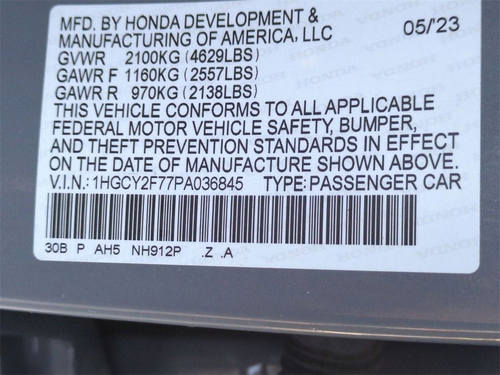 2023 Honda Accord Hybrid Sport-L