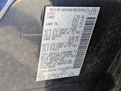 2022 INFINITI QX60 Sensory