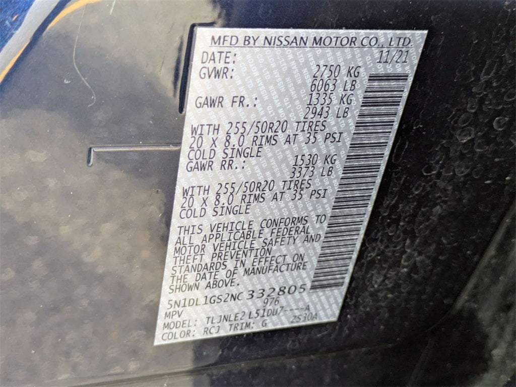 2022 INFINITI QX60 Sensory