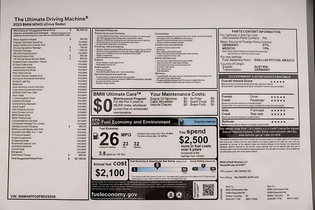 2023 BMW 3 Series M340i xDrive