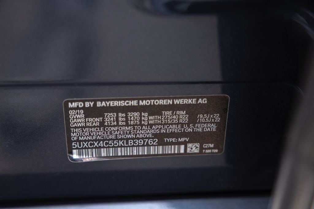 2019 BMW X7 xDrive50i