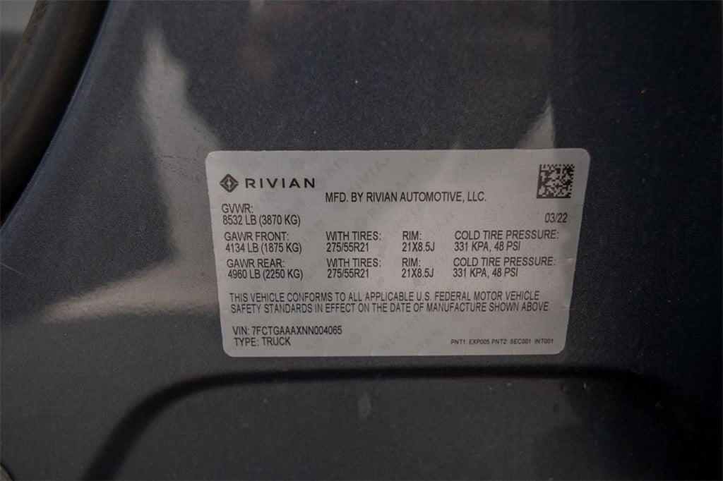 2022 Rivian R1T Adventure