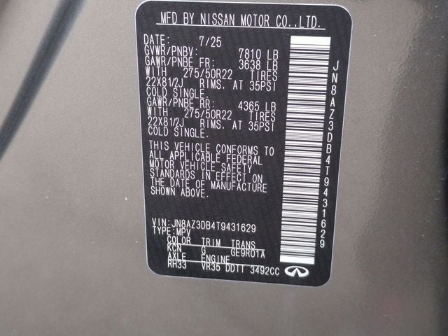 2026 INFINITI QX80 SPORT