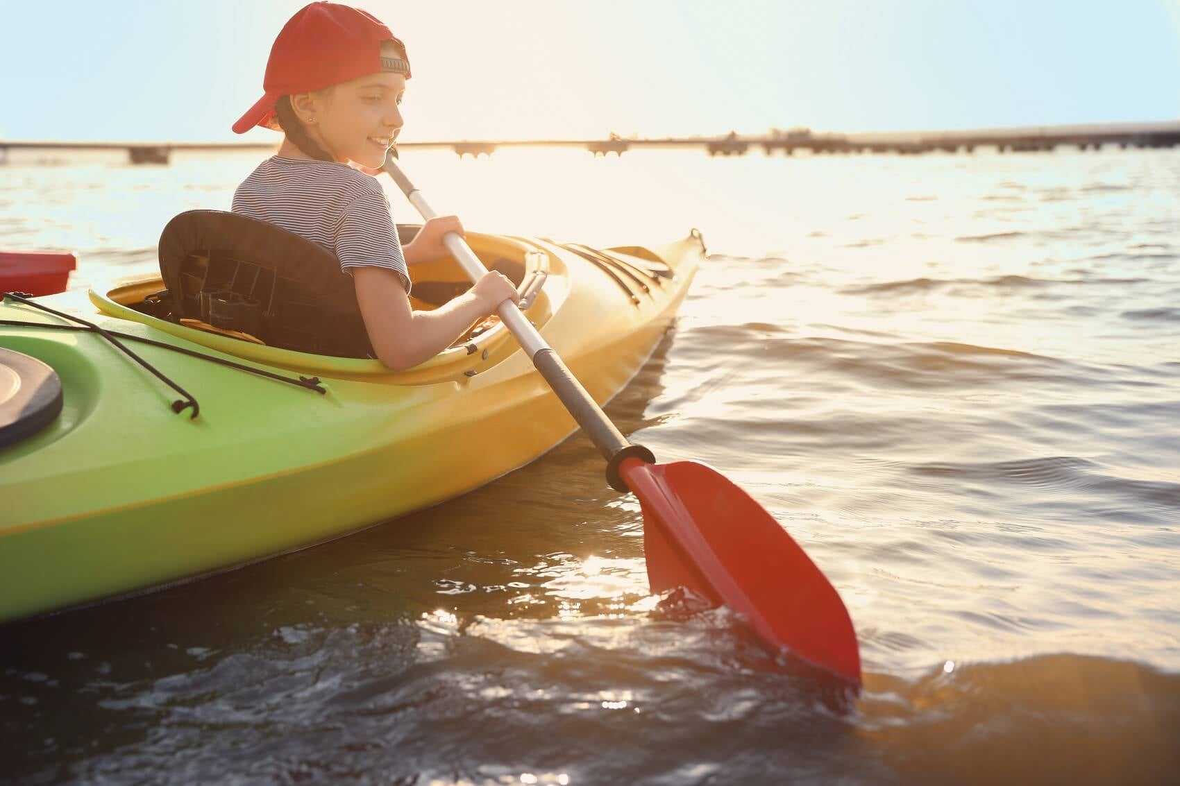 Child Kayaking near Allegan, MI